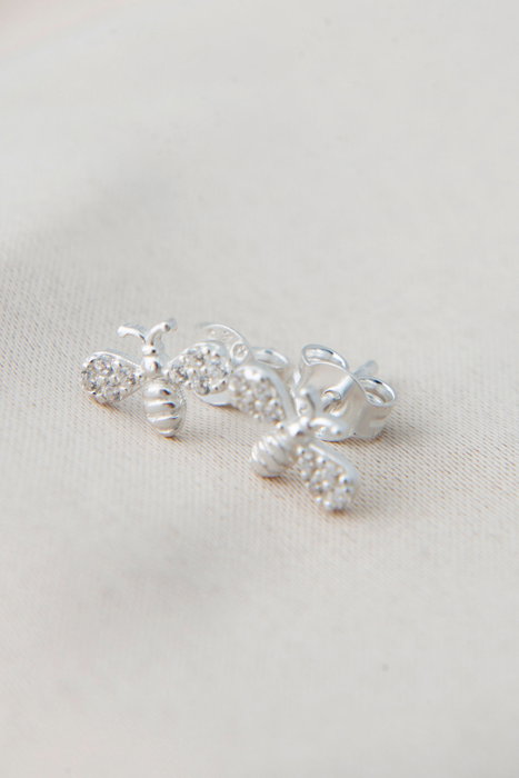 Heliophilia Silver Pendientes de plata de ley 925 con refuerzo de rodio